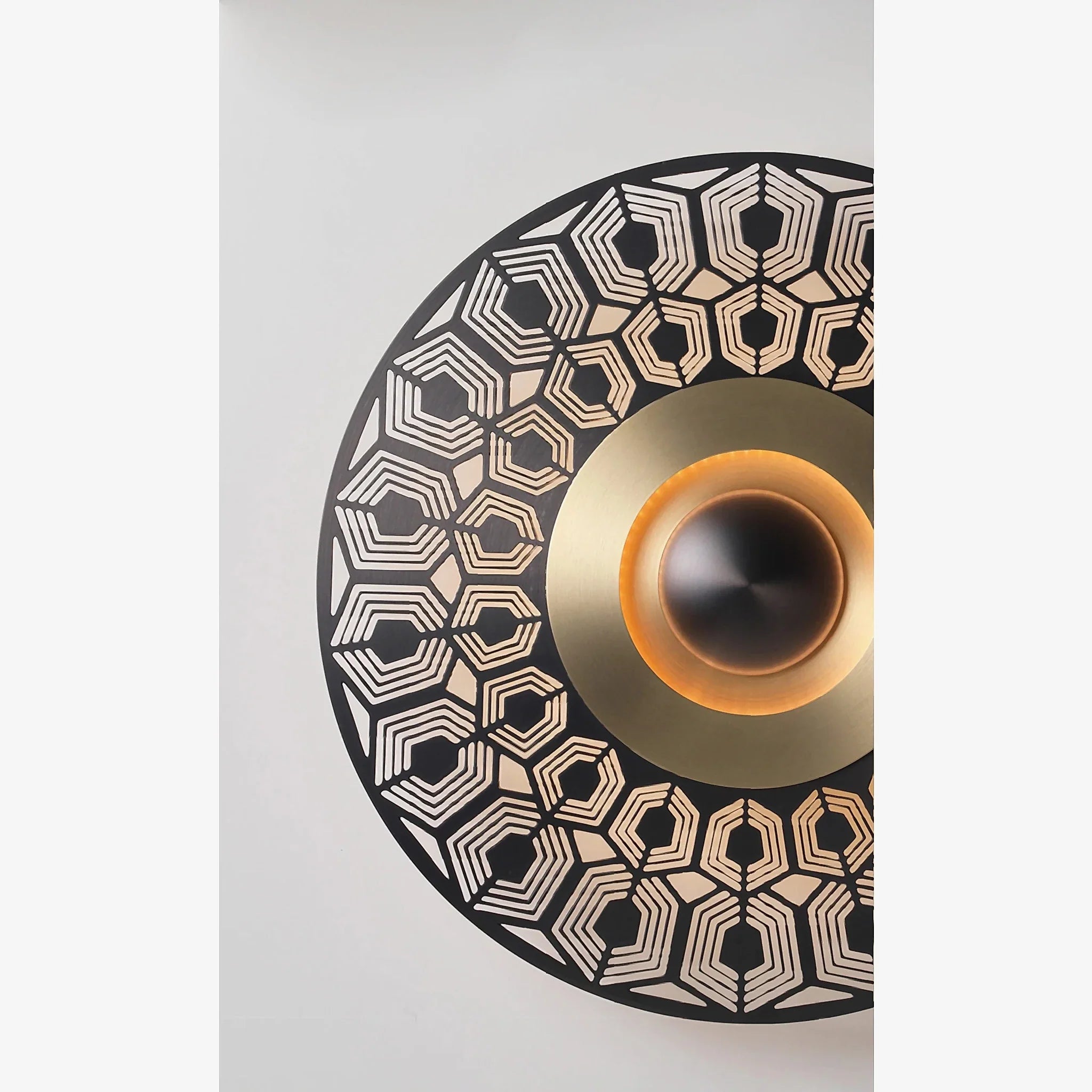 Ferrol | Gold/Black Modern LED wall lamp