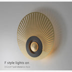 Ferrol | Gold/Black Modern LED wall lamp