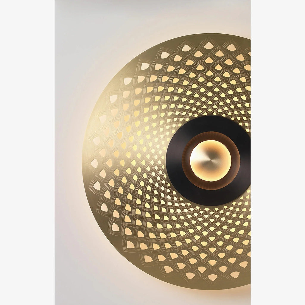 Ferrol | Gold/Black Modern LED wall lamp