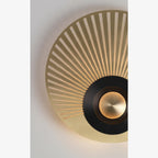 Ferrol | Gold/Black Modern LED wall lamp