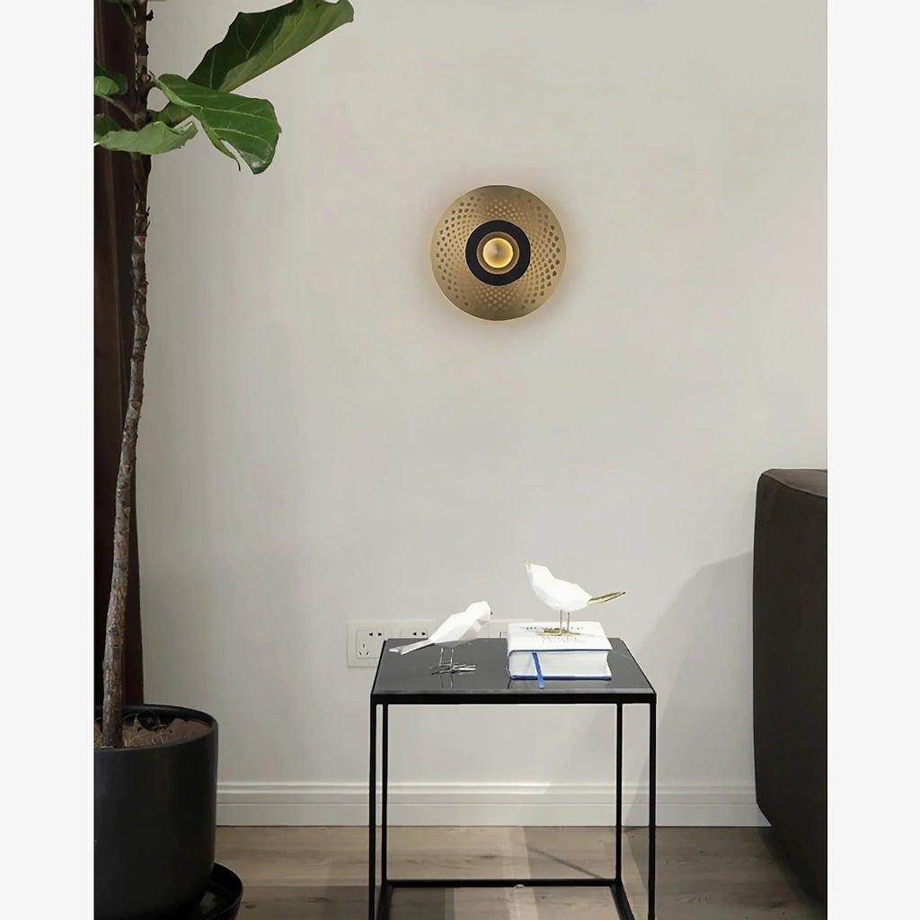 Ferrol | Gold/Black Modern LED wall lamp