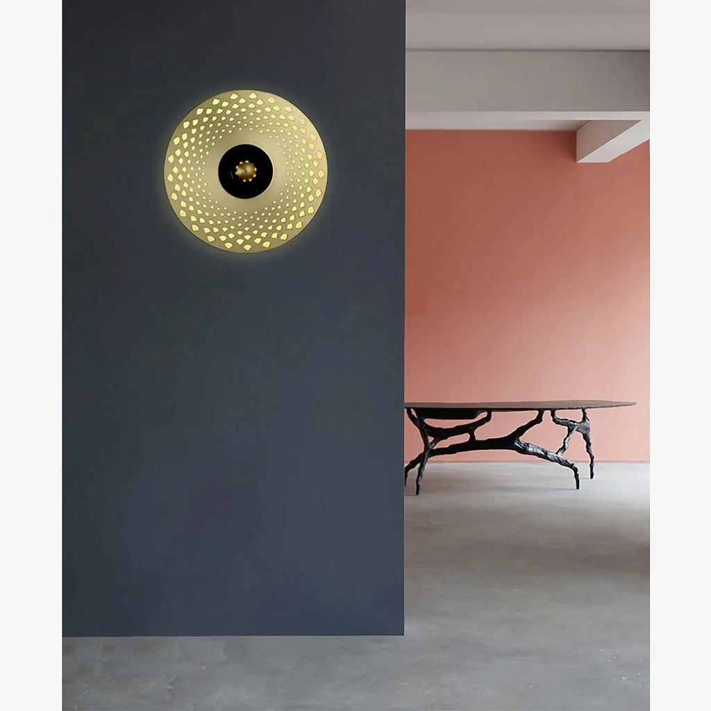 Ferrol | Gold/Black Modern LED wall lamp