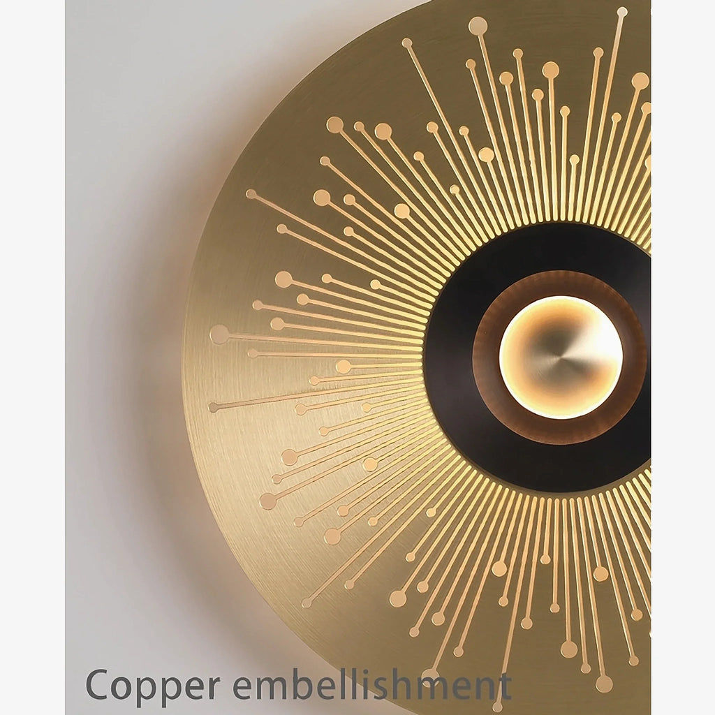 Ferrol | Gold/Black Modern LED wall lamp