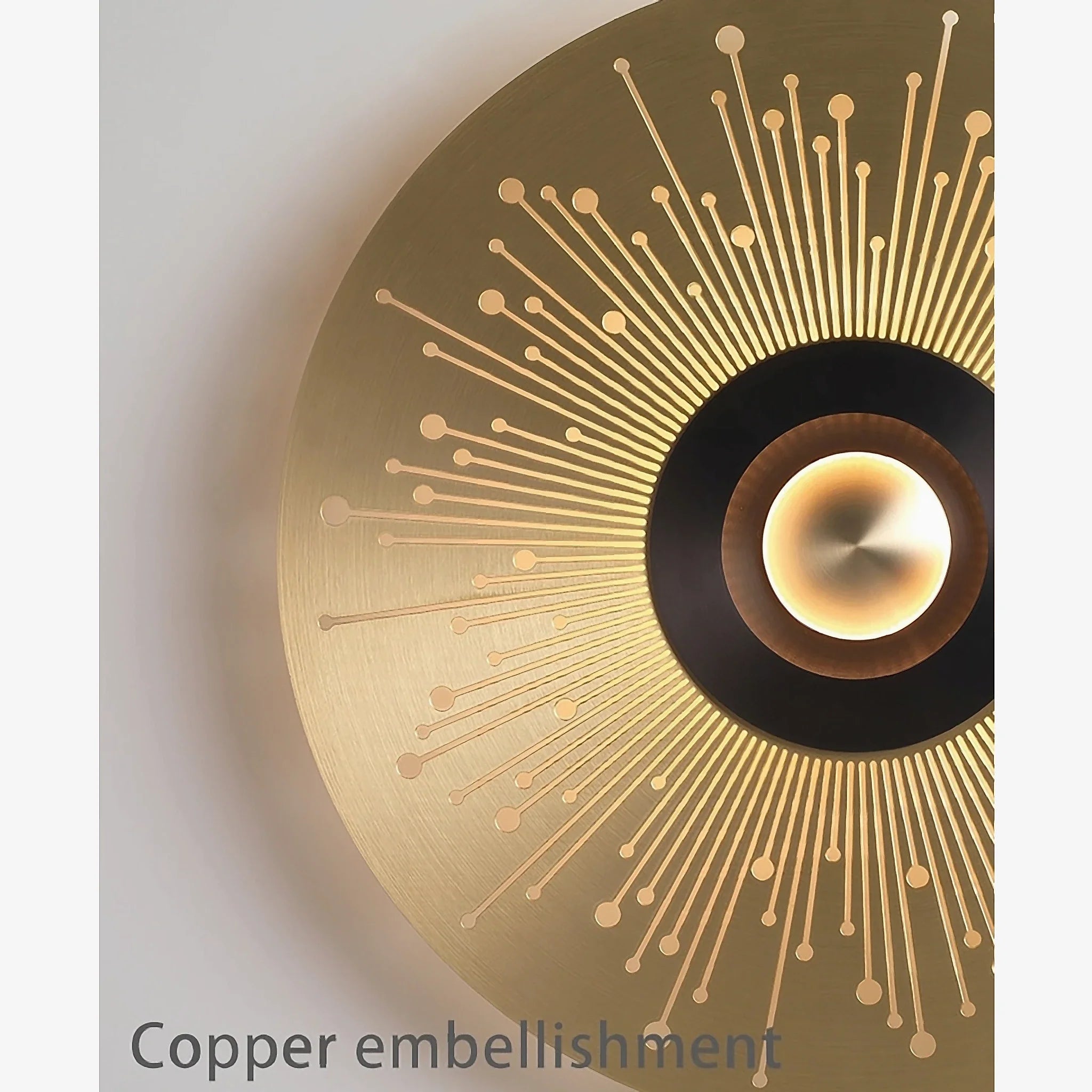 Ferrol | Gold/Black Modern LED wall lamp