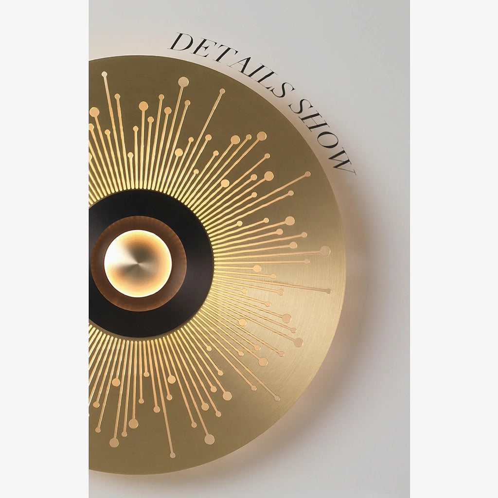 Ferrol | Gold/Black Modern LED wall lamp