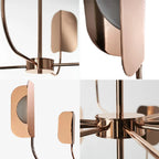 Fiesch | Modern Art-Deco Rose Gold Ceiling LED Chandelier