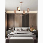 Fiesch | Modern Art-Deco Rose Gold Ceiling LED Chandelier