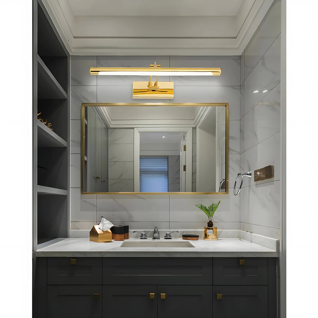 Figueres | Gold/Chrome Modern Wall Mirror Lamp