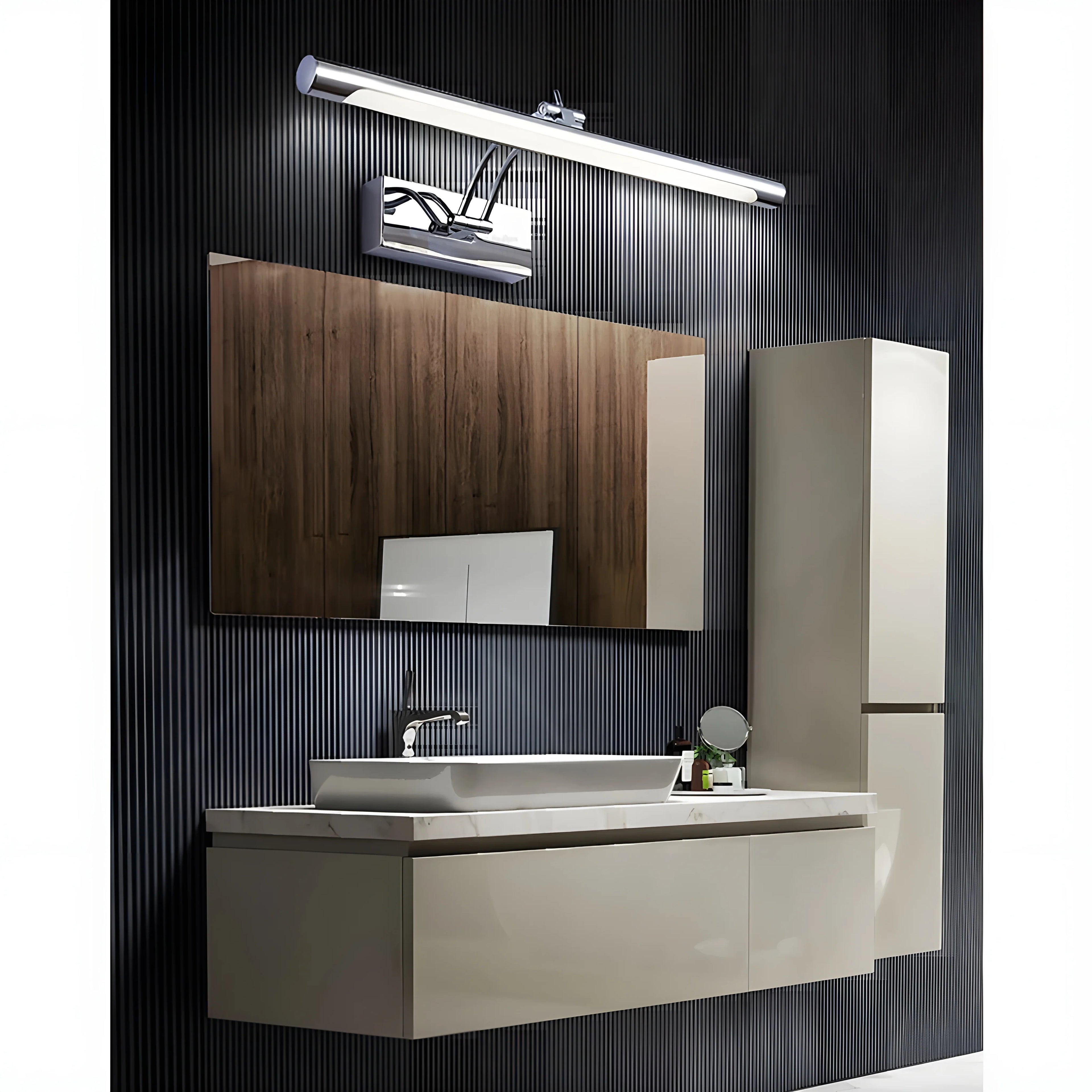 Figueres | Gold/Chrome Modern Wall Mirror Lamp