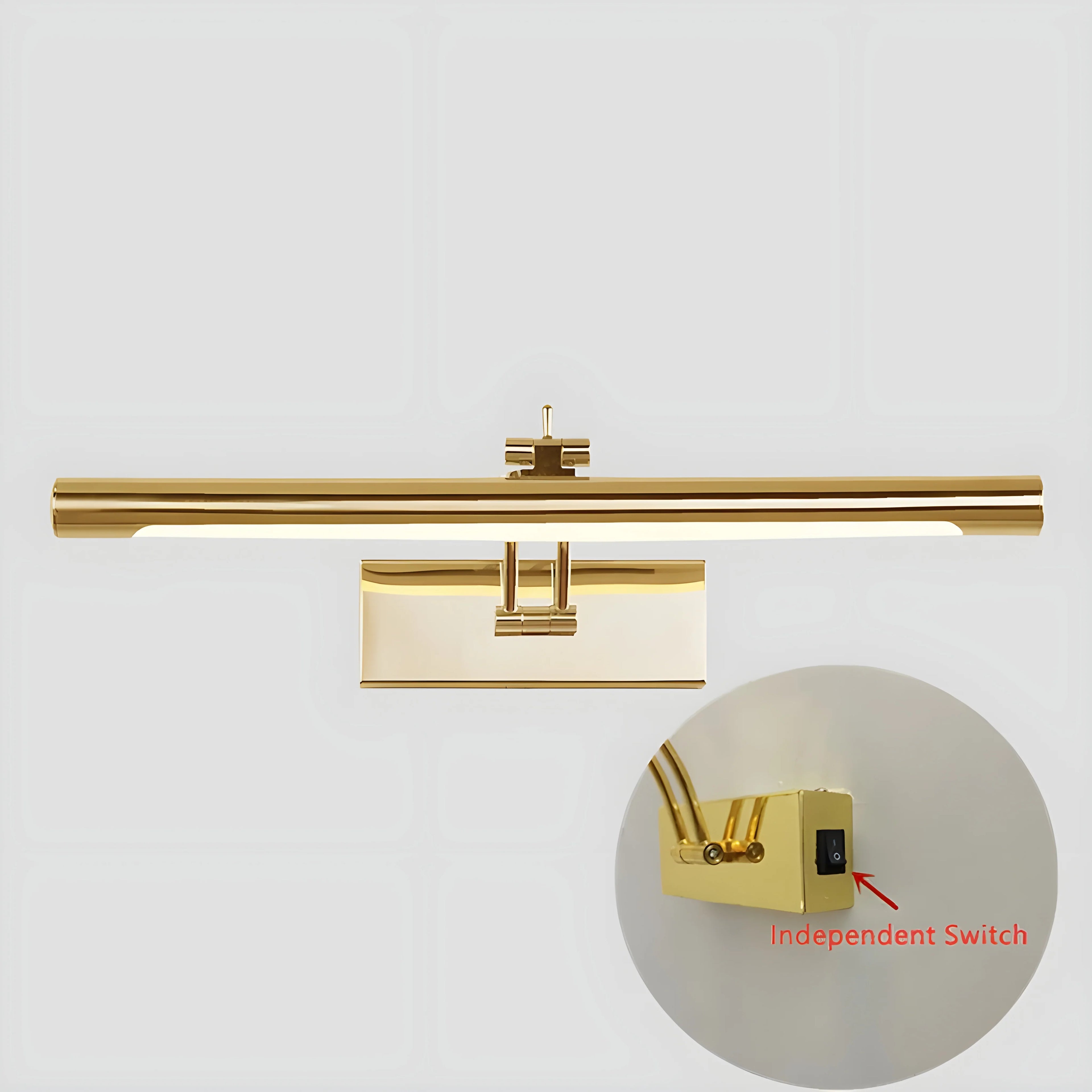 Figueres | Gold/Chrome Modern Wall Mirror Lamp