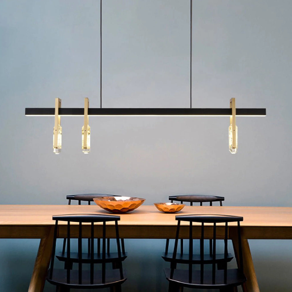 Finale Ligure | Postmodern Copper Crystal Pendant Lamp