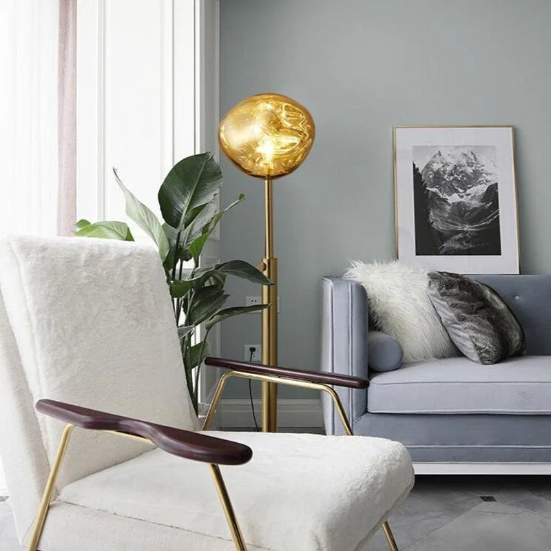 Frauenfeld | Lava Stone LED Lights Dimmable Floor Lamp