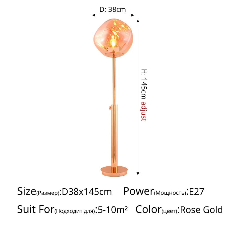 Frauenfeld | Lava Stone LED Lights Dimmable Floor Lamp