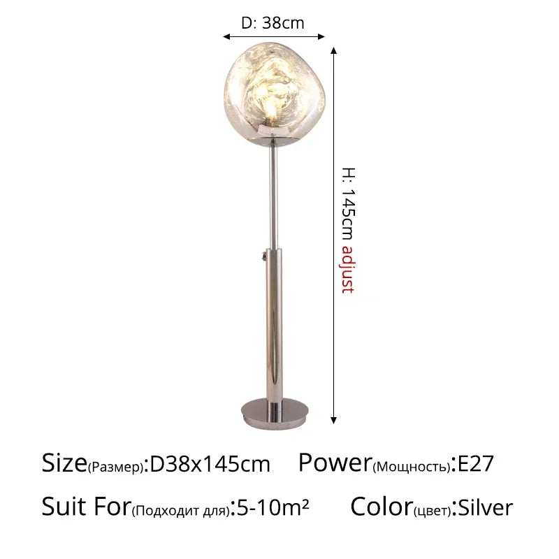 Frauenfeld | Lava Stone LED Lights Dimmable Floor Lamp