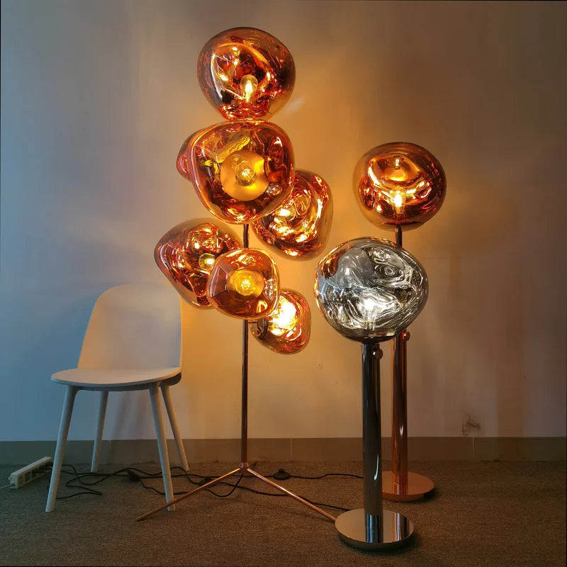 Frauenfeld | Lava Stone LED Lights Dimmable Floor Lamp