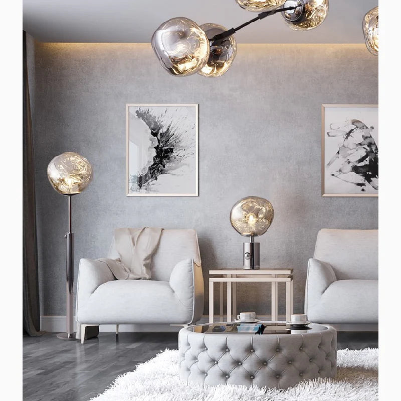 Frauenfeld | Lava Stone LED Lights Dimmable Floor Lamp