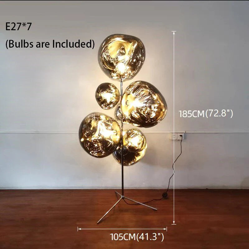 Freiburg | Creative Acrylic Lava Stone LED Floor Lamp
