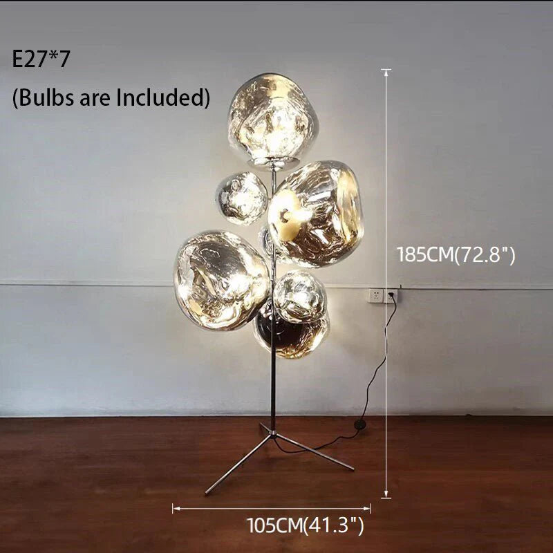 Freiburg | Creative Acrylic Lava Stone LED Floor Lamp