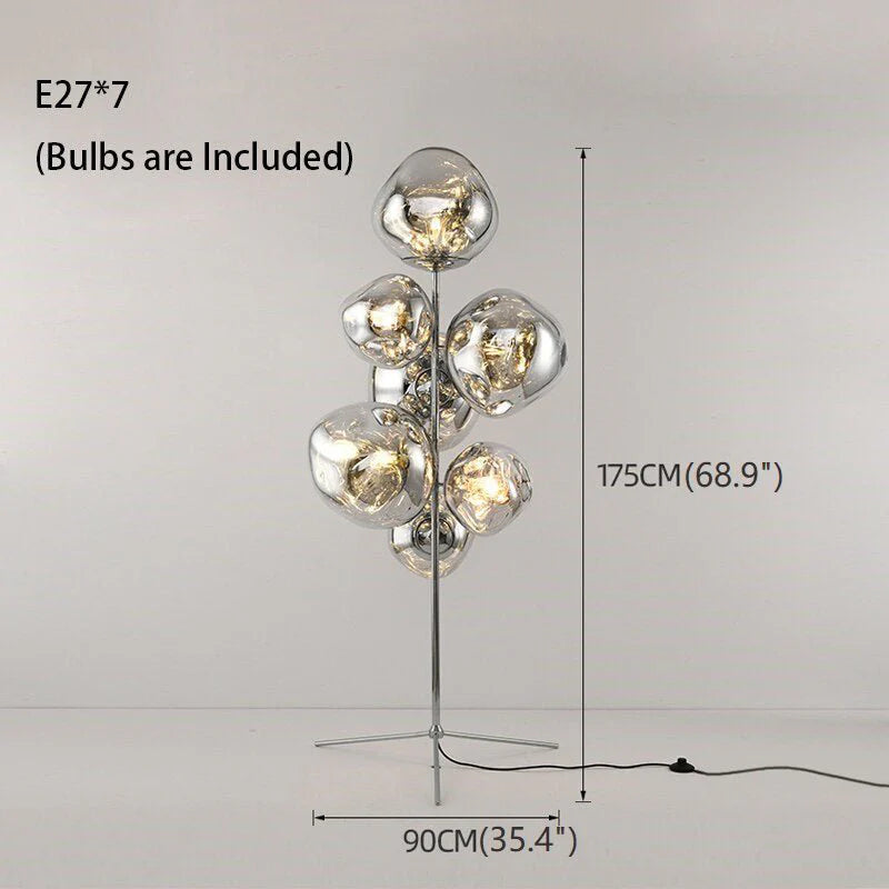 Freiburg | Creative Acrylic Lava Stone LED Floor Lamp
