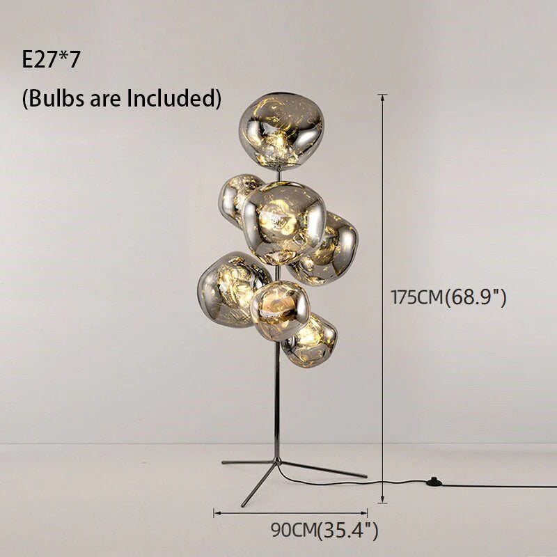 Freiburg | Creative Acrylic Lava Stone LED Floor Lamp