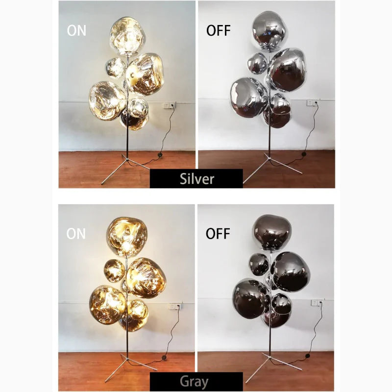 Freiburg | Creative Acrylic Lava Stone LED Floor Lamp