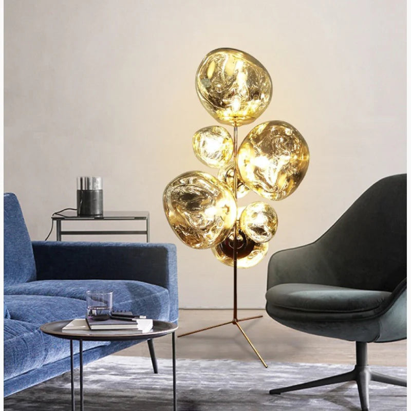 Freiburg | Creative Acrylic Lava Stone LED Floor Lamp