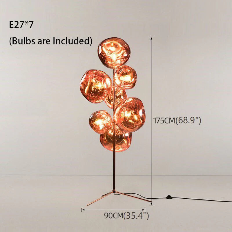 Freiburg | Creative Acrylic Lava Stone LED Floor Lamp