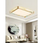 Fribourg | Rectangular LED Сopper Ceiling Lamp