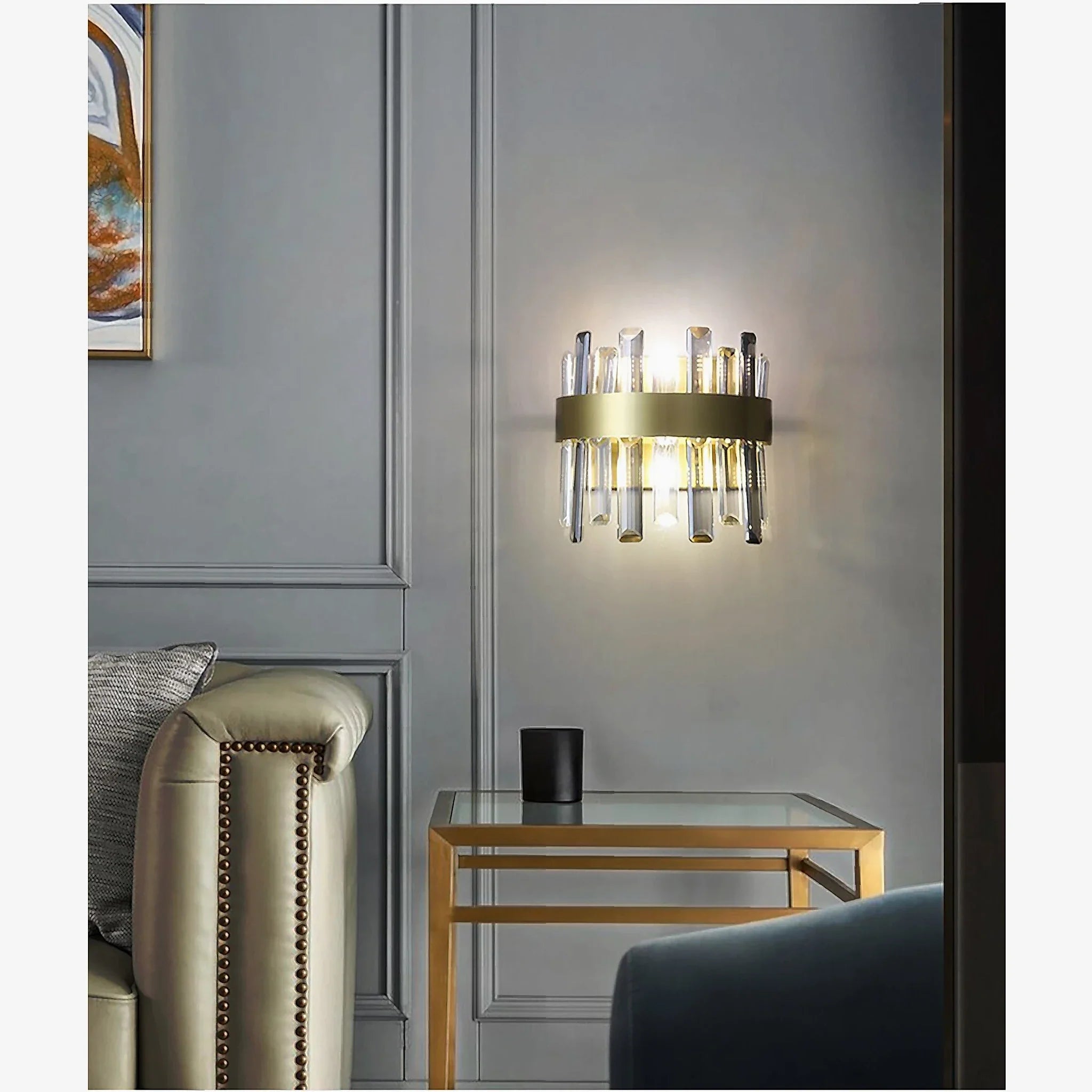 Gandia | Brushed Gold design wall sconce