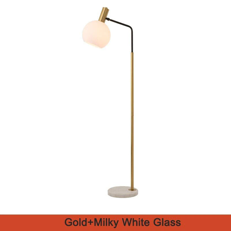 Geneva | Stylish Gold Glass Luxury Floor Lamp