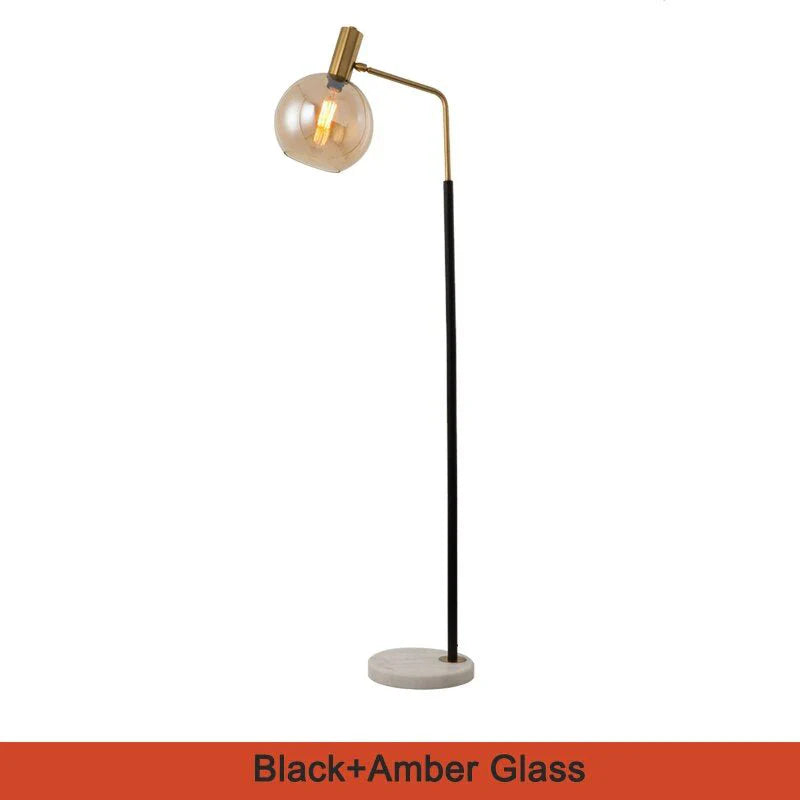 Geneva | Stylish Gold Glass Luxury Floor Lamp