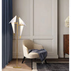 Gersau | Artistic Gold Modern Parrot-Shaped Floor Lamp