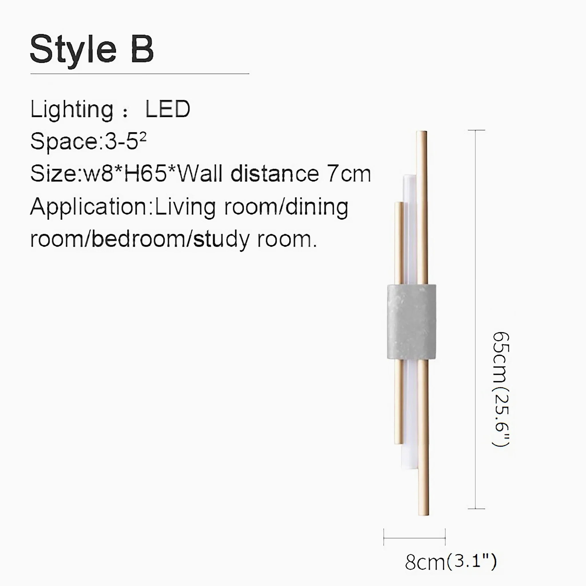 Girona | Postmodern Led Marble Wall Lamp
