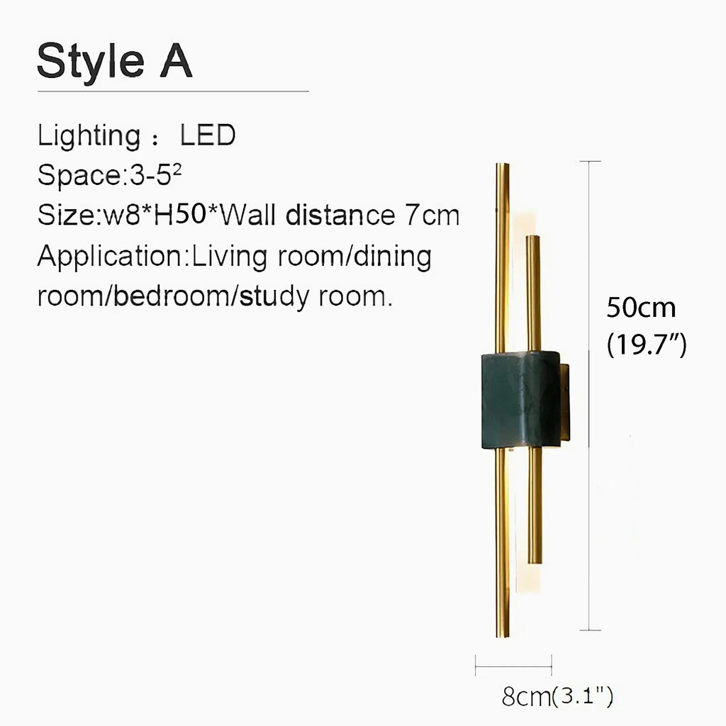 Girona | Postmodern Led Marble Wall Lamp