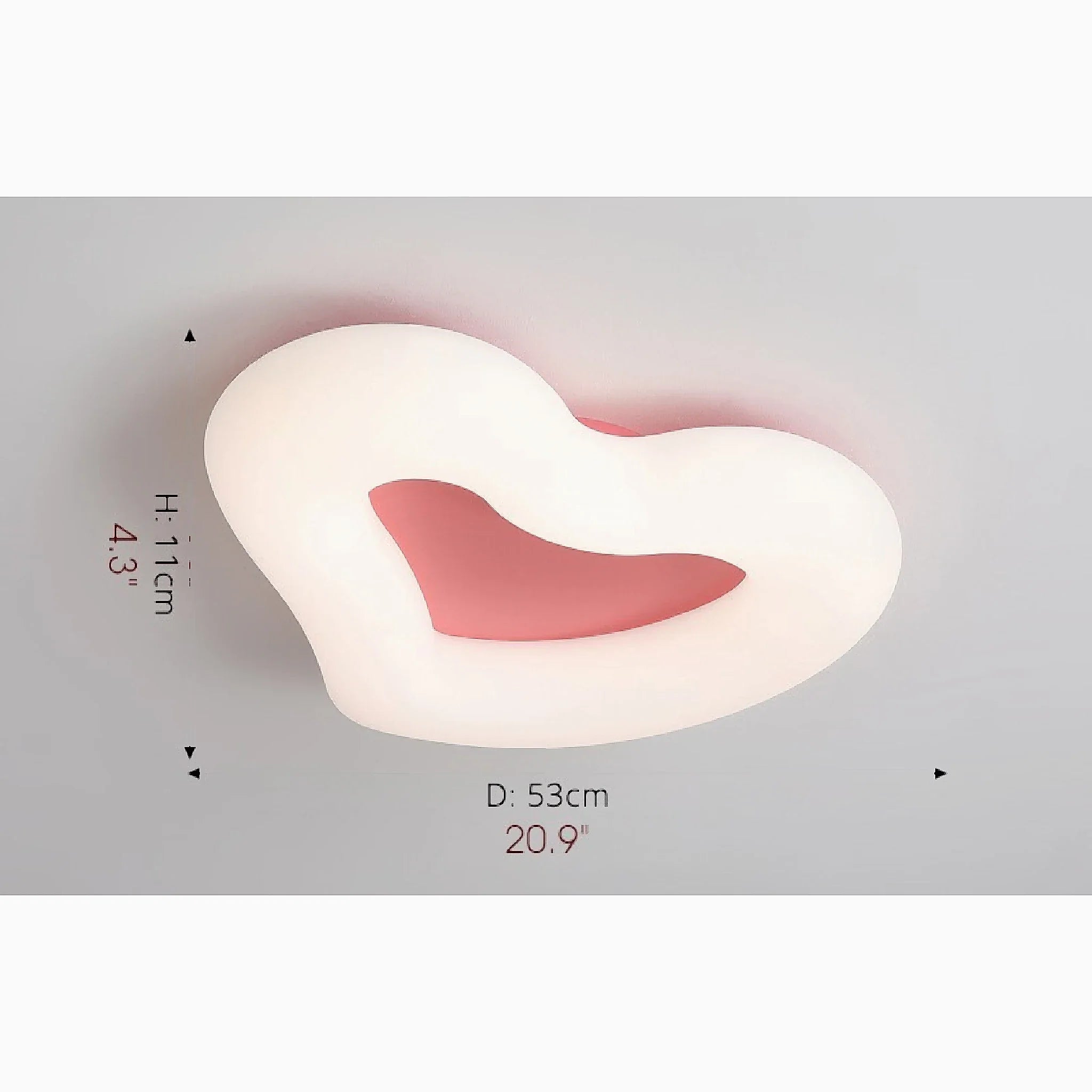 Haacht | Modern Heart-Shaped LED Ceiling Light for kids room