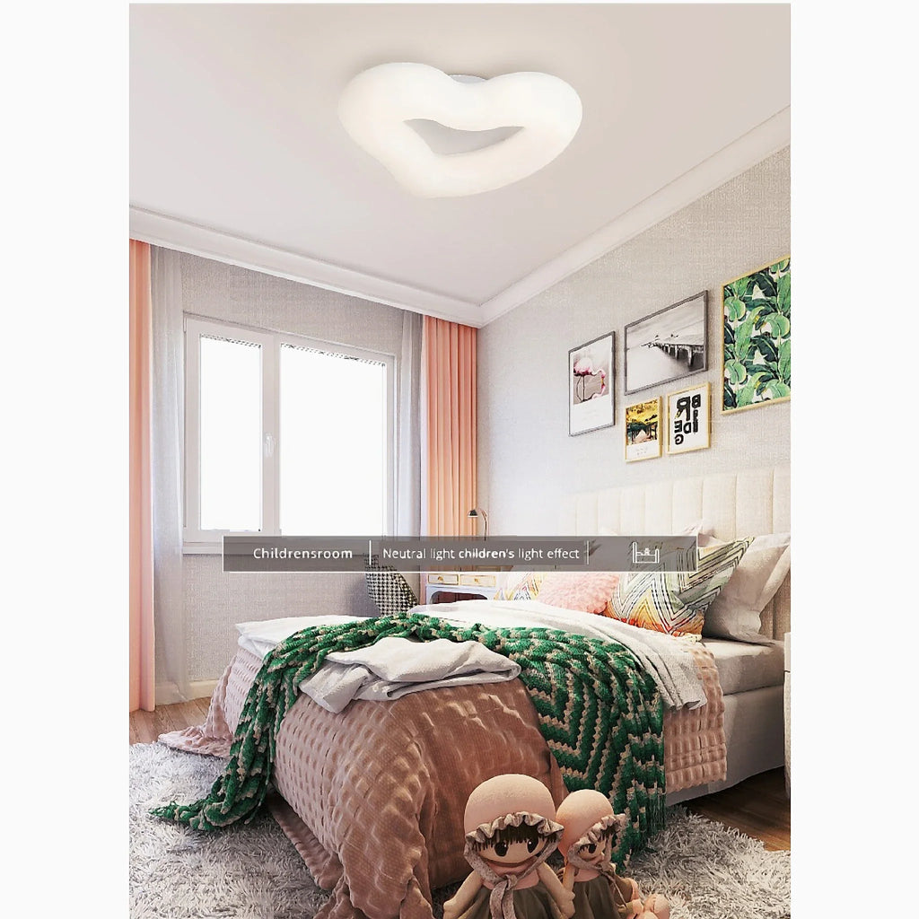Haacht | Modern Heart-Shaped LED Ceiling Light for kids room