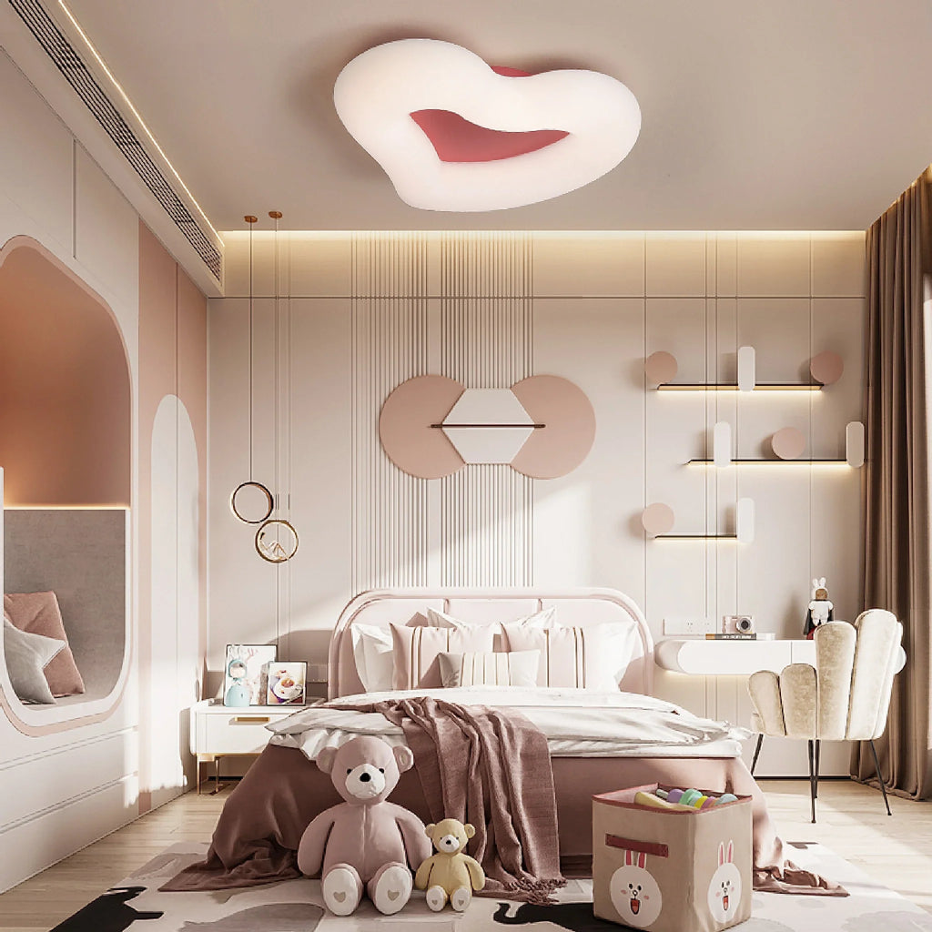 Haacht | Modern Heart-Shaped LED Ceiling Light for kids room