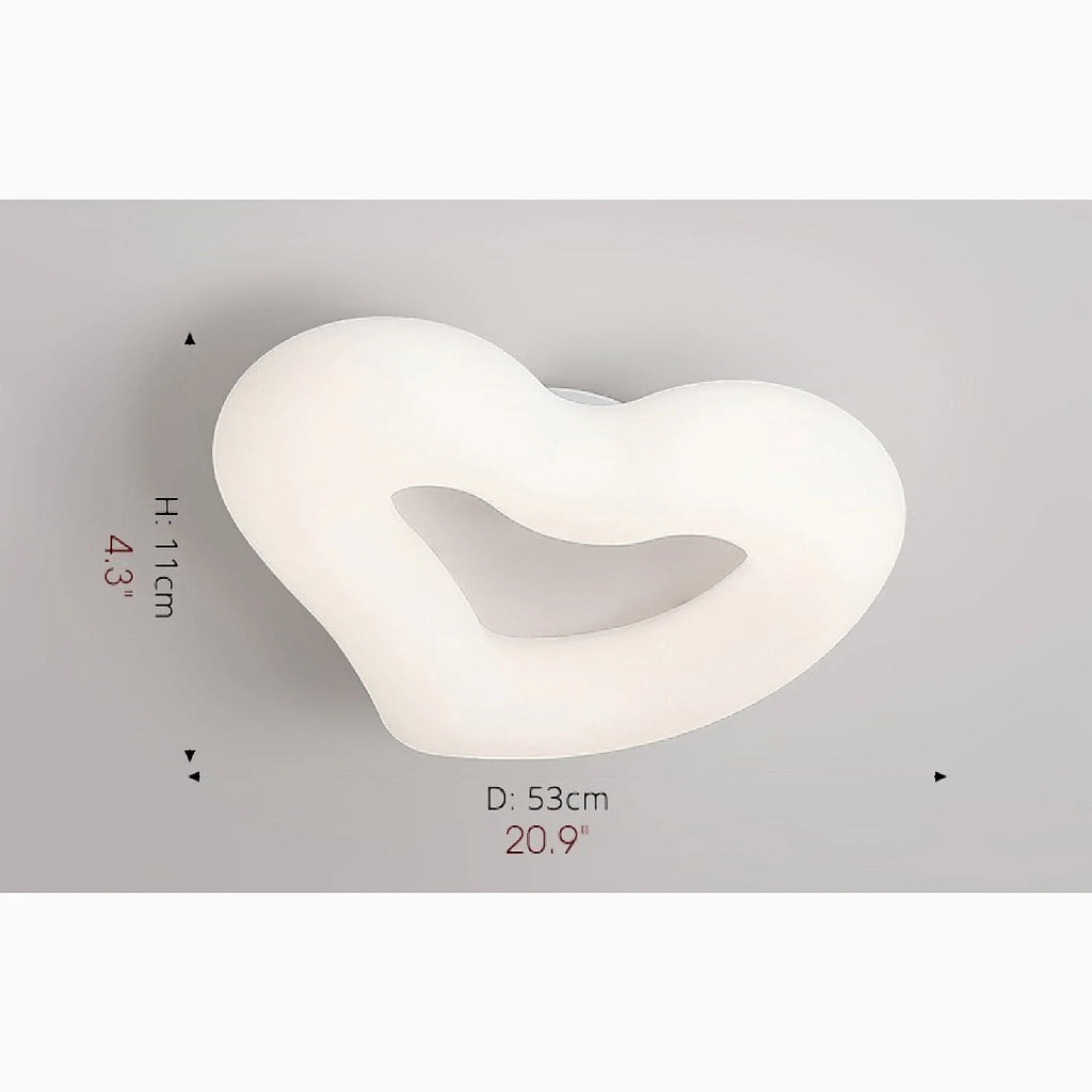 Haacht | Modern Heart-Shaped LED Ceiling Light for kids room