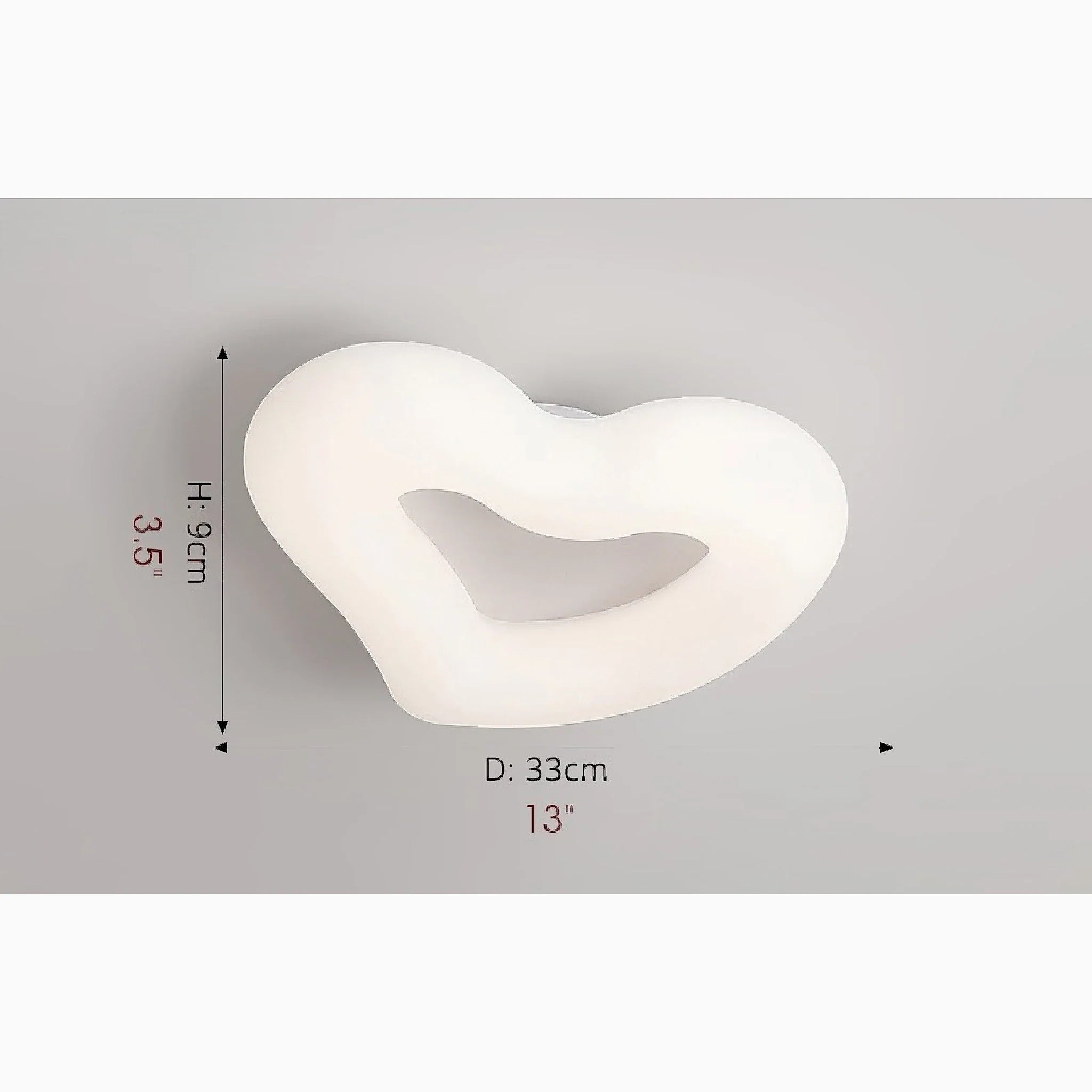 Haacht | Modern Heart-Shaped LED Ceiling Light for kids room