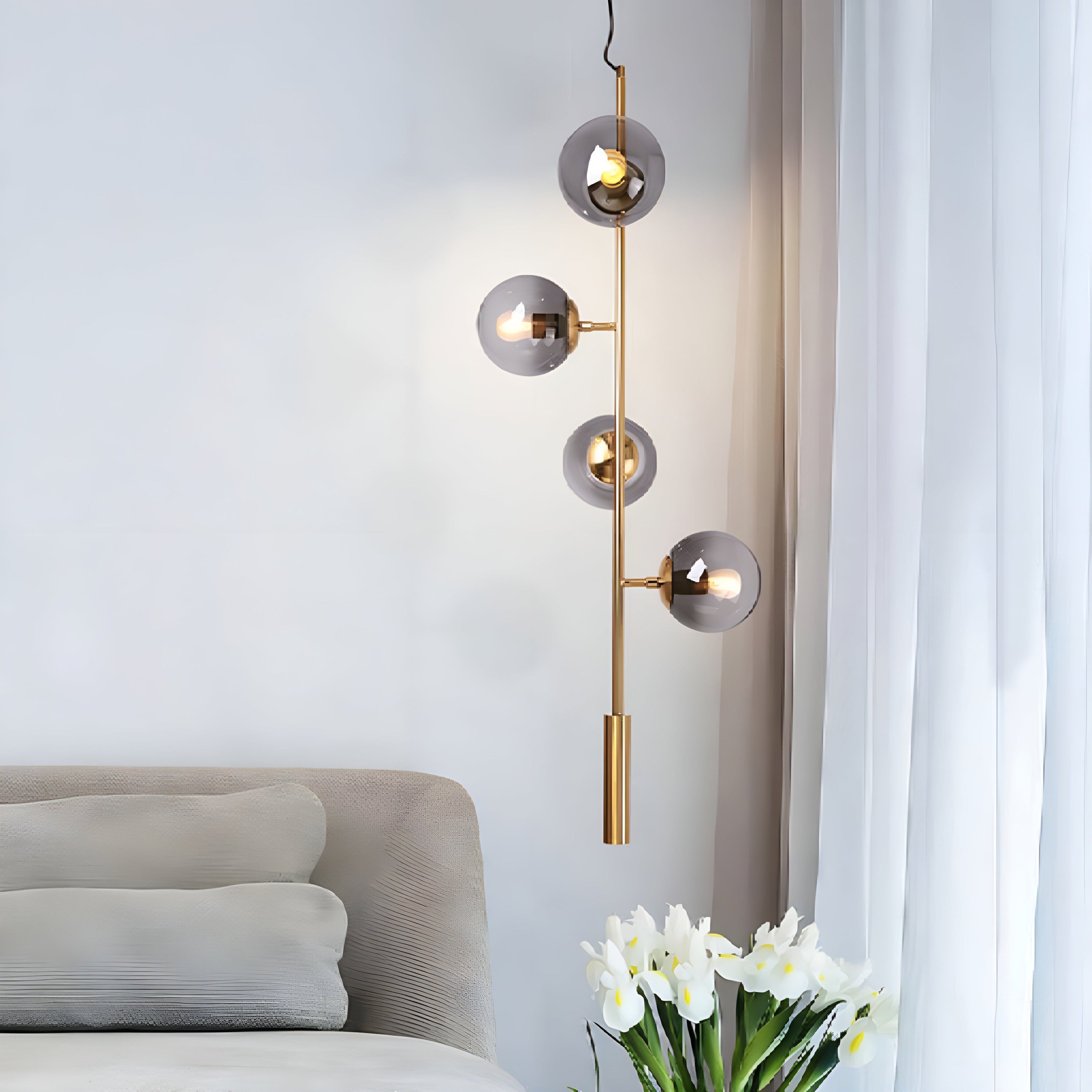 Iglesias | Luxury LED Pendant Light in the Shape of Glass Ball for Dining Room