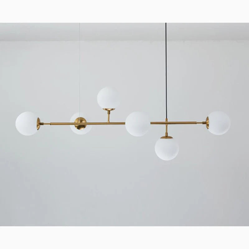 Ilbono | Nordic LED Pendant Light in the Shape of Glass Ball for Dining Room