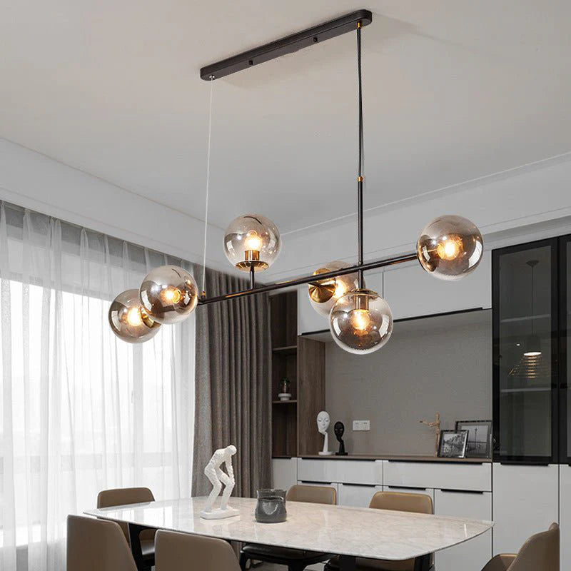 Ilbono | Nordic LED Pendant Light in the Shape of Glass Ball for Dining Room