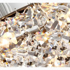 Incisa Scapaccino | Chrome Rectangular Crystal LED Chandelier