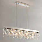 Incisa Scapaccino | Chrome Rectangular Crystal LED Chandelier