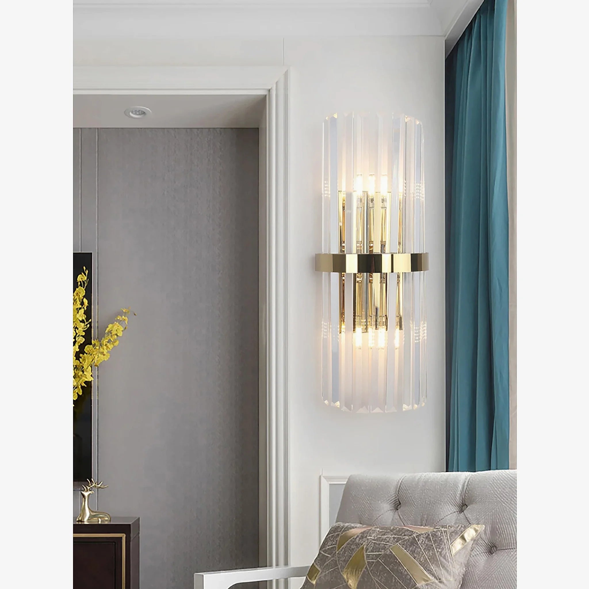 Interlaken | Luxury copper crystal wall lamp