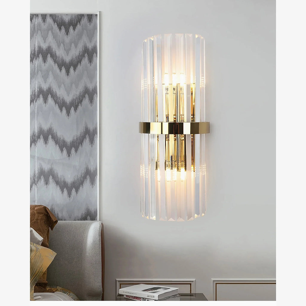 Interlaken | Luxury copper crystal wall lamp