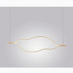 Kussnacht | Creative Gold Wave Chandelier for Dining Room
