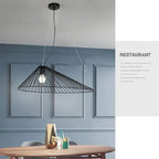 La Colmiane | Loft Straw Hat Iron Pendant Light