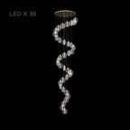 La Gaude | Elegant Gold Circles Magic Chandelier