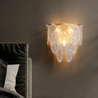 Luxury Glass Wall Lamp in French Style, Living Room, Bedroom
